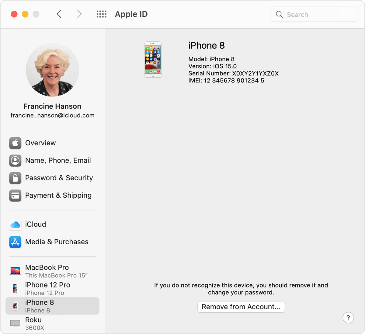 Check your Apple ID device list to see where you're signed in - Apple  Support