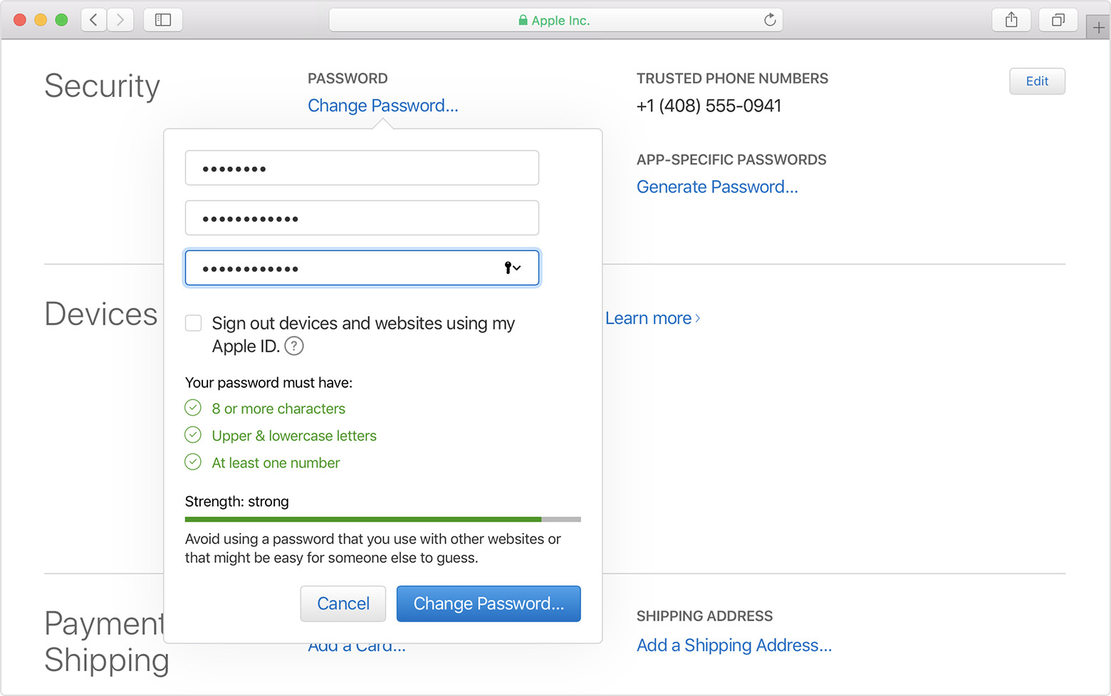 reset password for mac using apple id