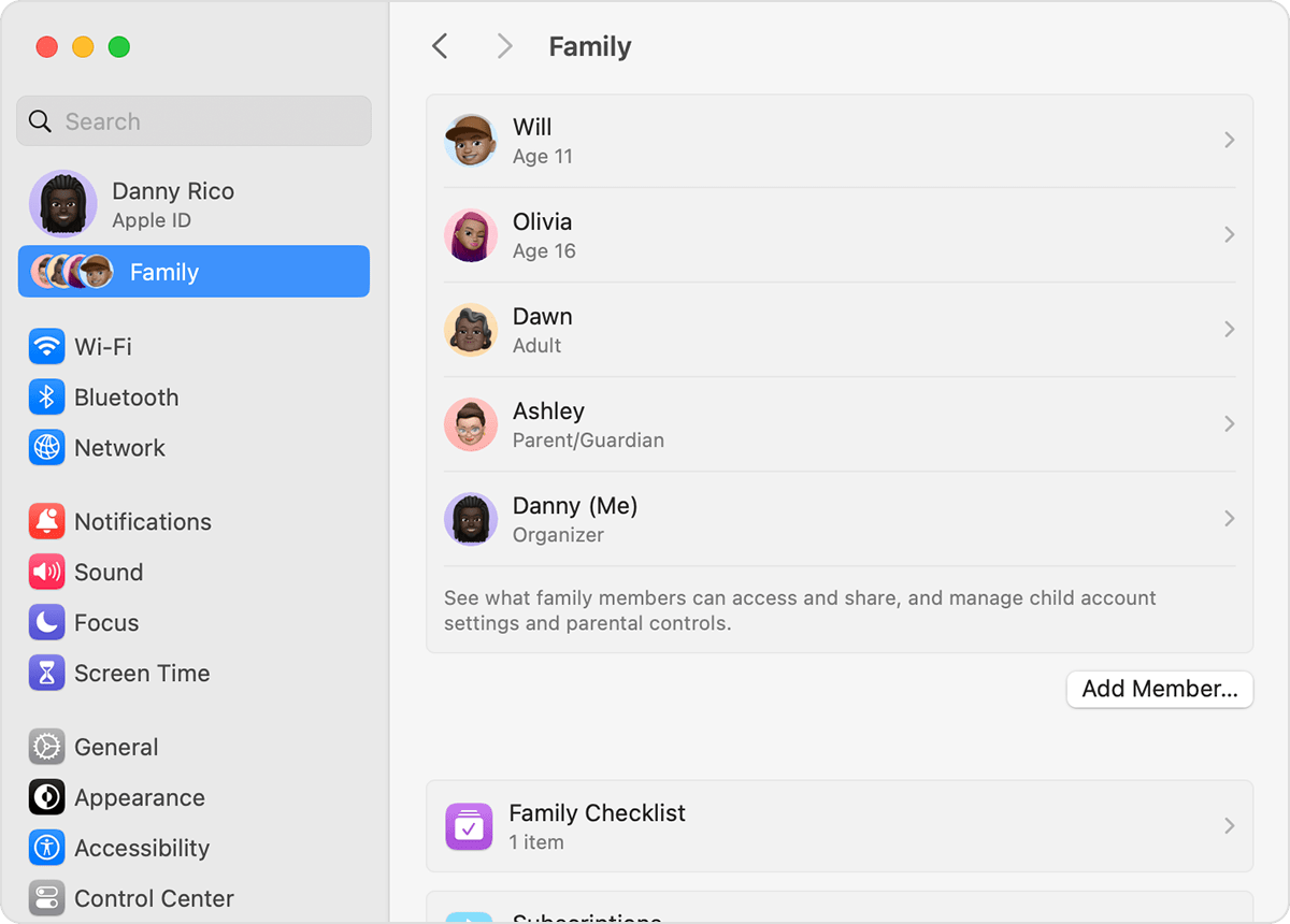 Share with your family - Apple Support