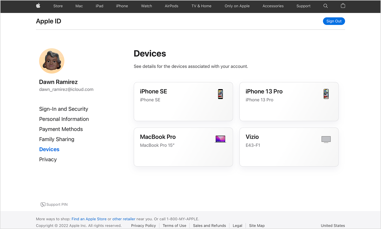 find devices on icloud com