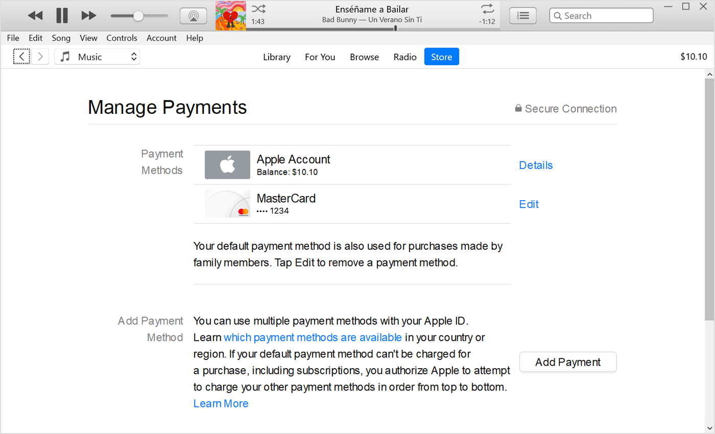 Add money to your Apple Account balance - Apple Support