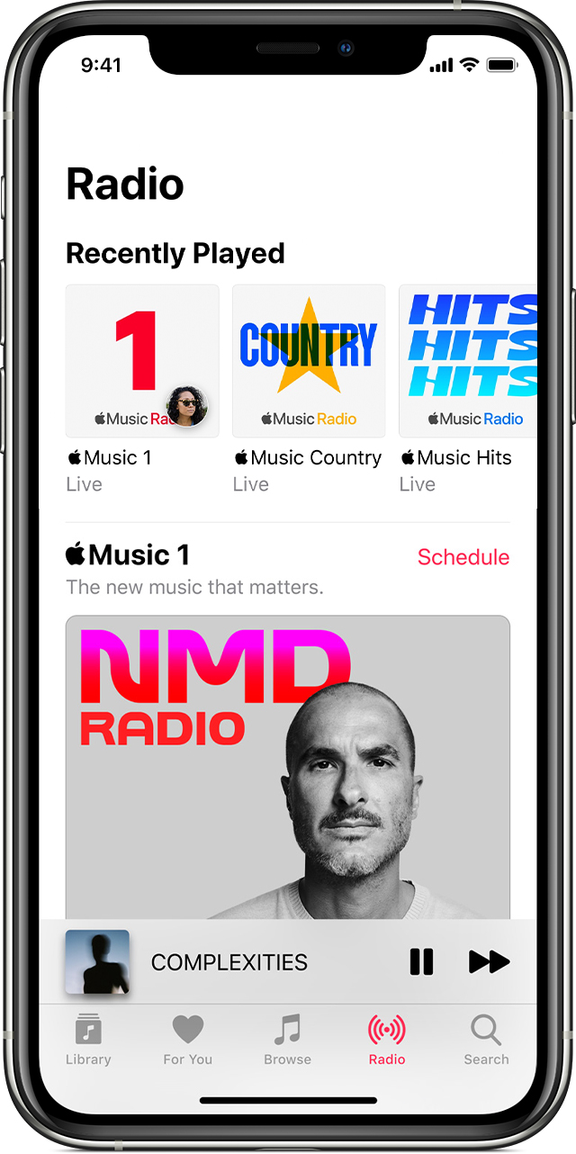 Listen to the radio in the Apple Music 