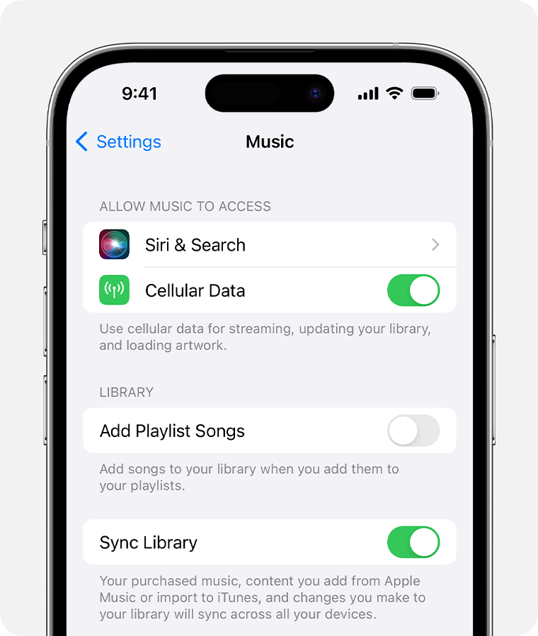 Use Sync Library with your Apple Music subscription - Apple Support