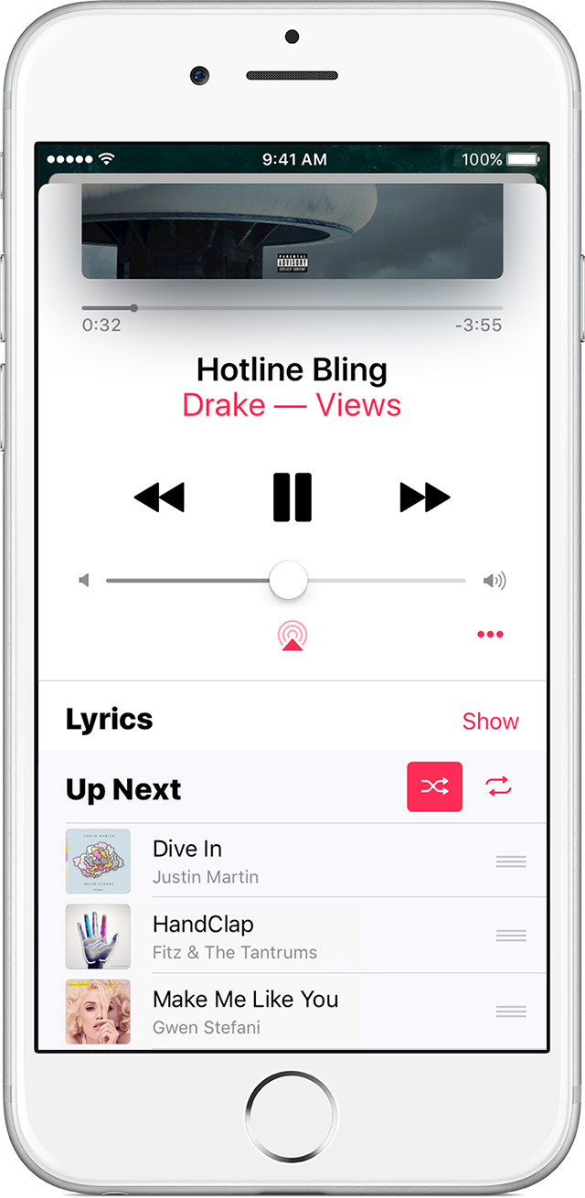 Iphone 6 Apple Music Screenshot