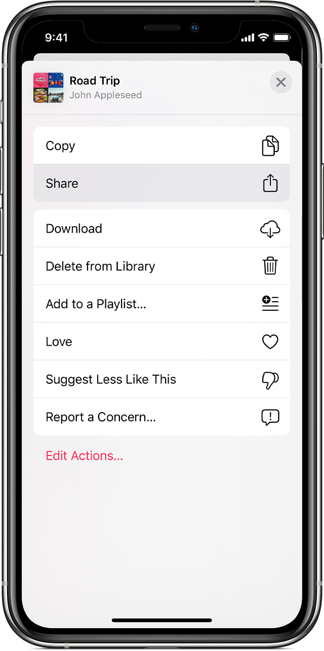 Create And Share Apple Music Playlists Apple Support