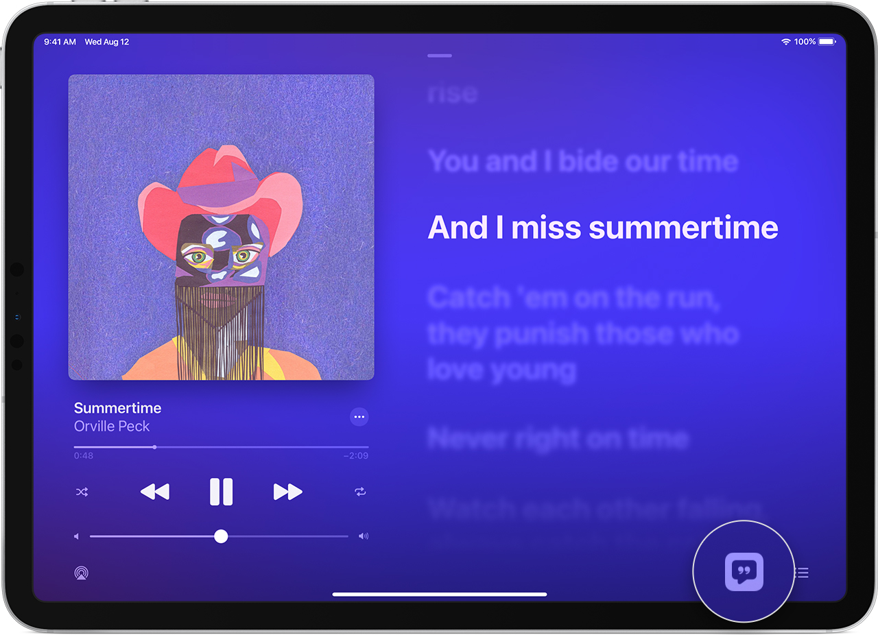 View Lyrics In Apple Music Apple Support