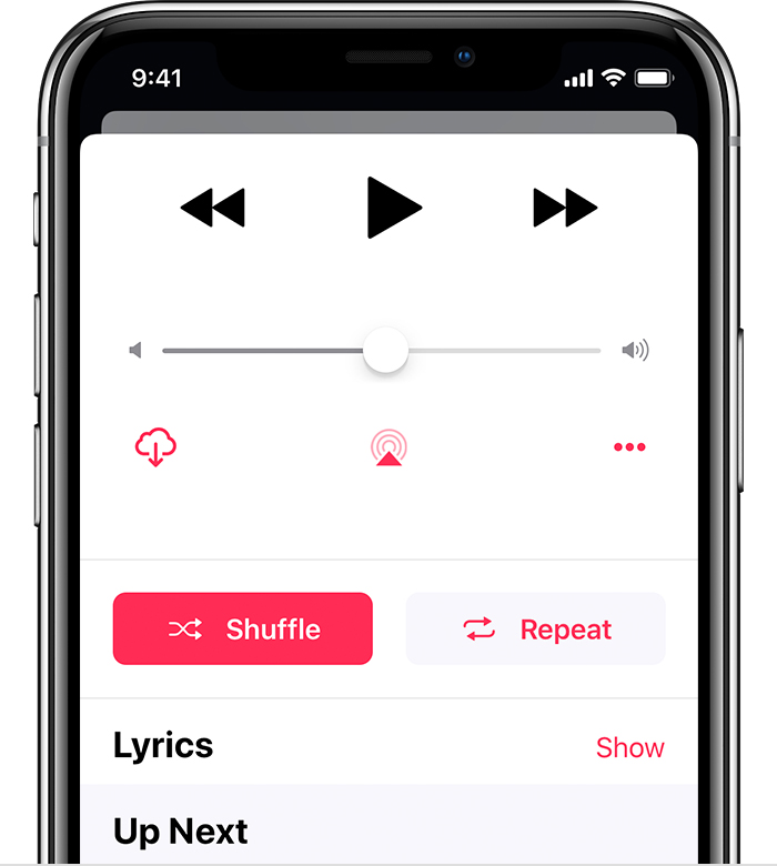 Play, repeat, and shuffle music - Apple Support