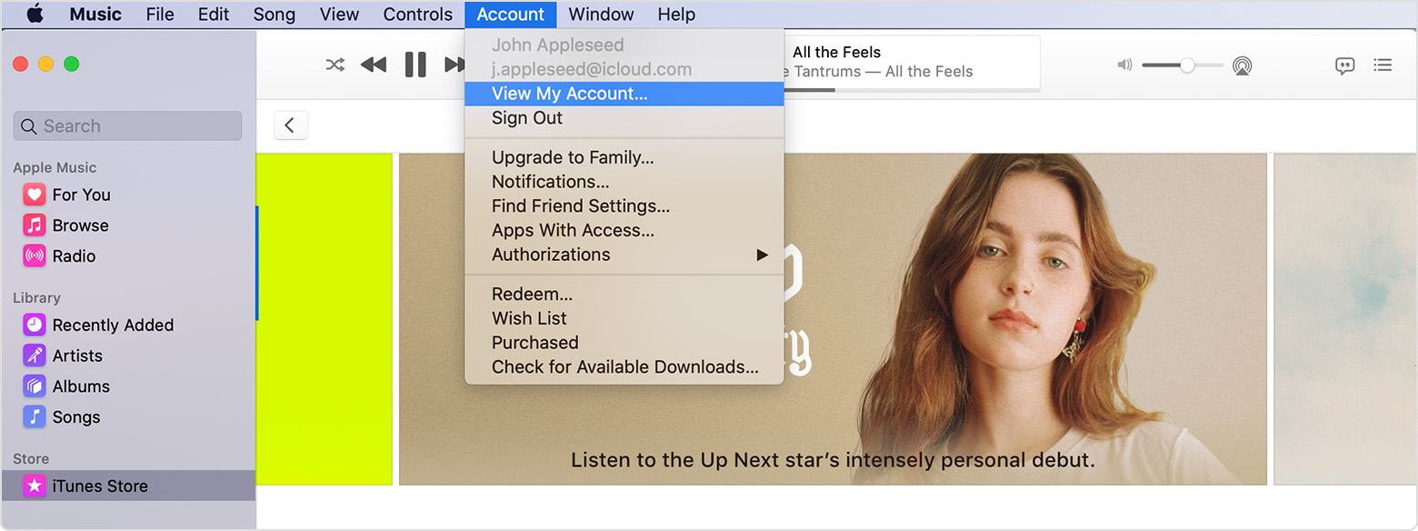 change apple id used for app store on mac