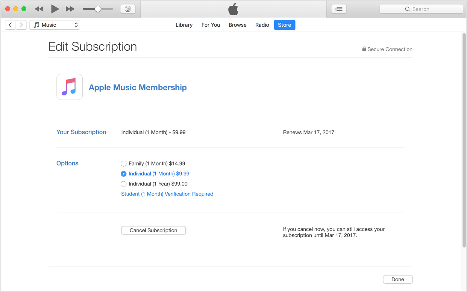 View, change, or cancel your subscriptions - Apple Support