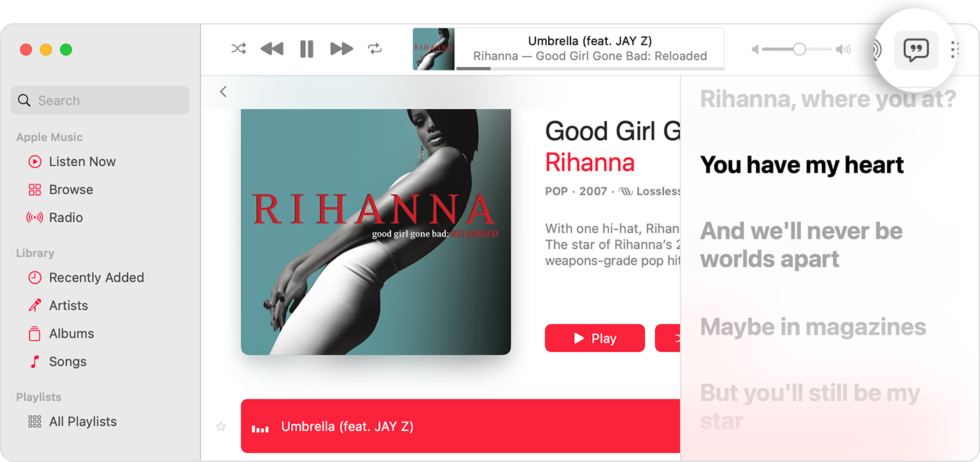 See lyrics in Apple Music on your Android - Apple Support