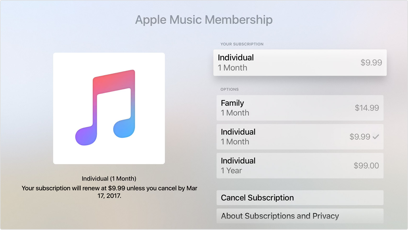 View, change, or cancel your subscriptions - Apple Support