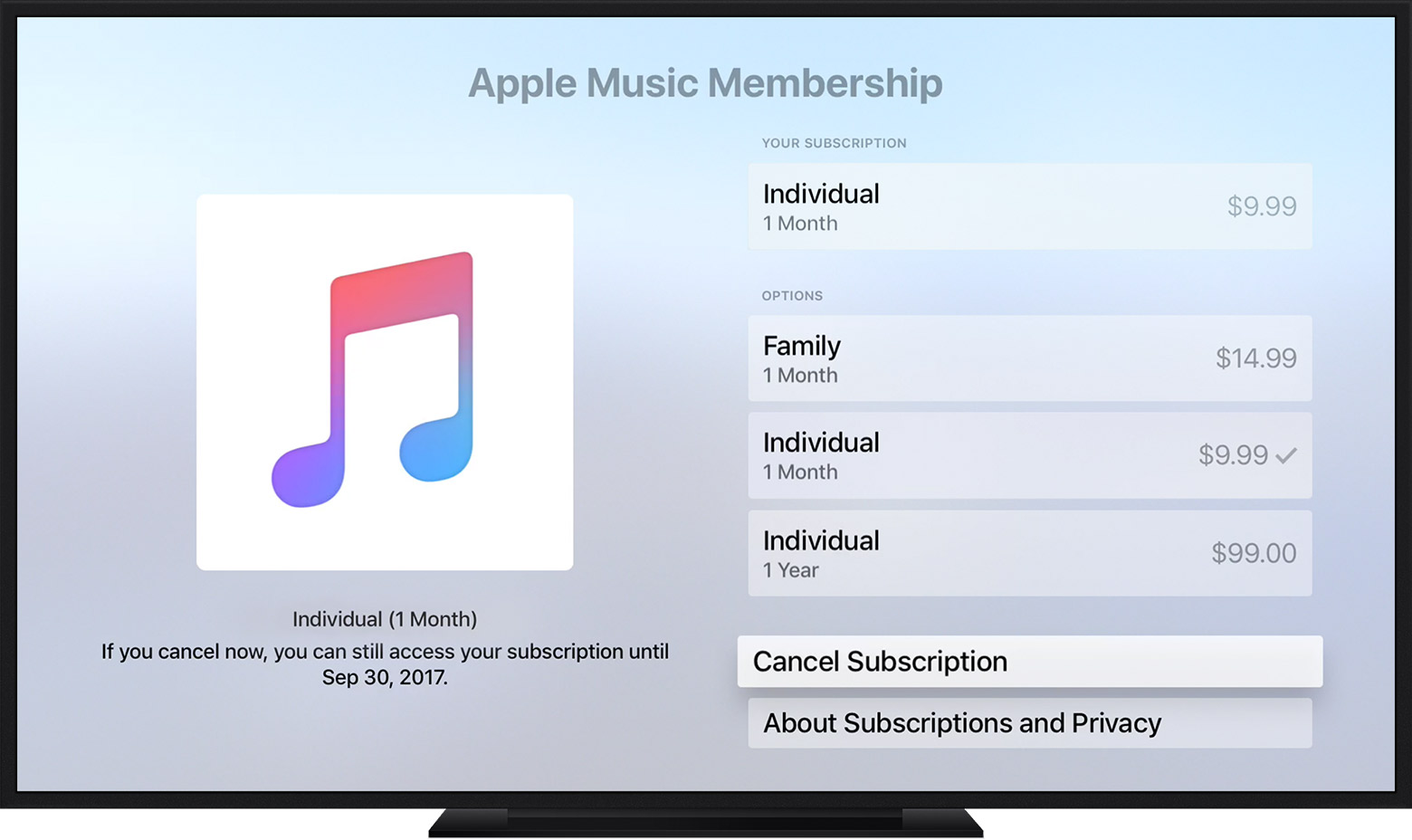 Manage your Apple Music subscription on your iPhone, iPad