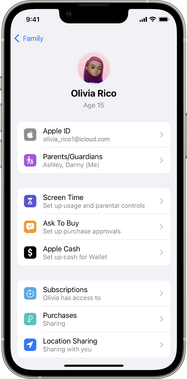 Set up Apple Cash for a child or teen