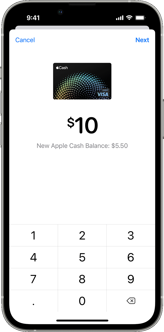 Transferring your Apple Cash balance