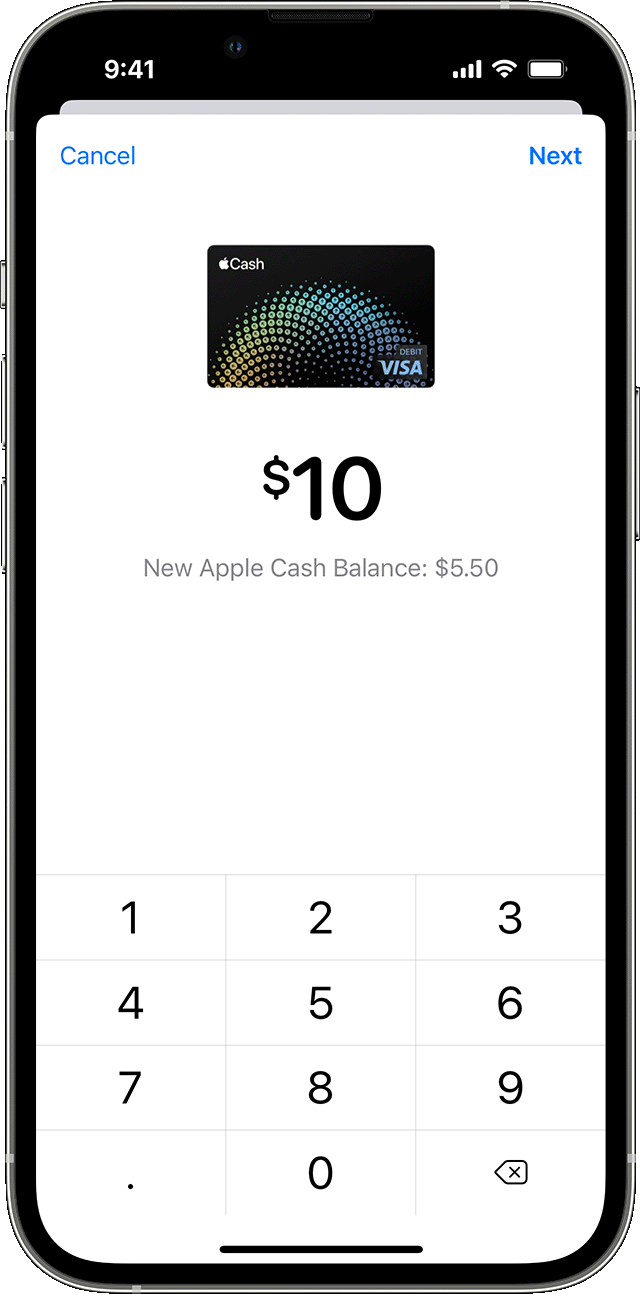 Transfer money in Apple Cash to your bank account or debit card