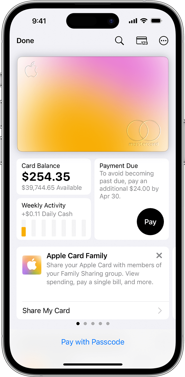 travel card on apple pay