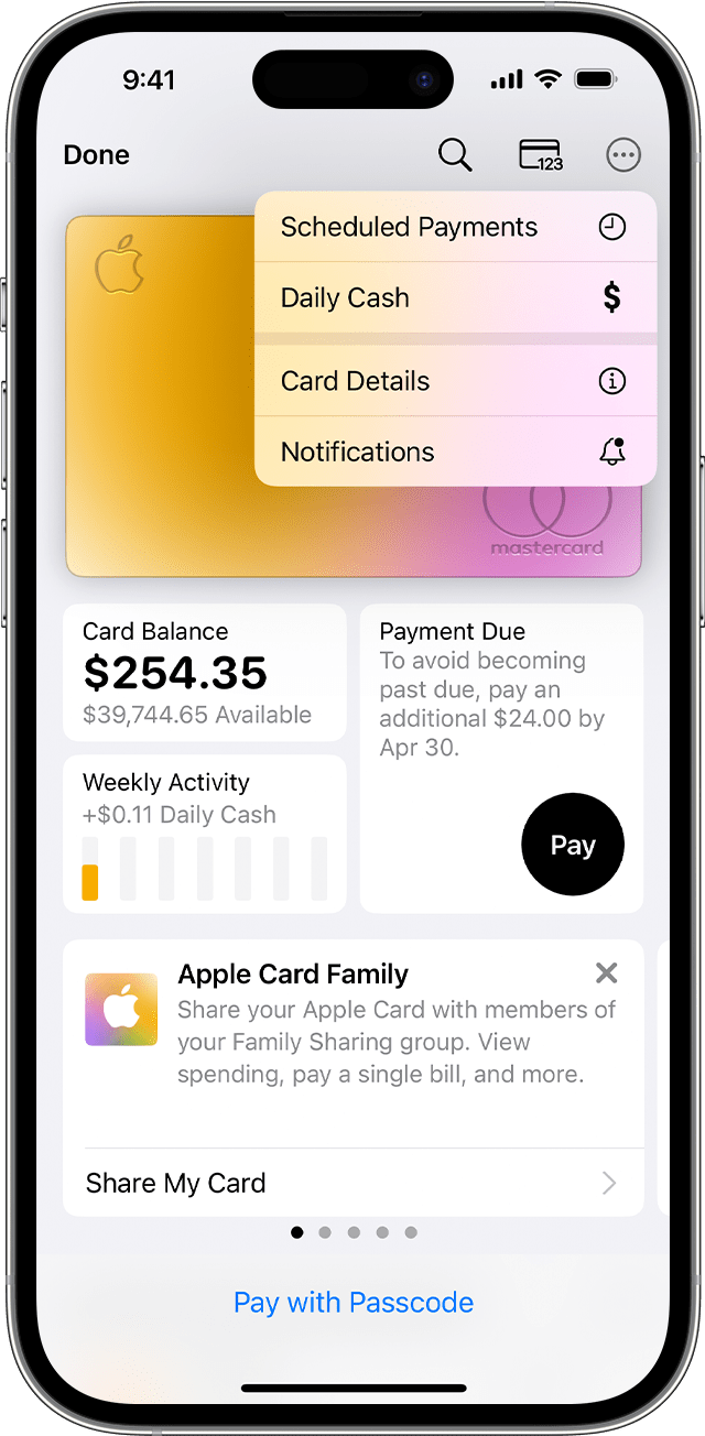 How to make Apple Card payments - Apple Support