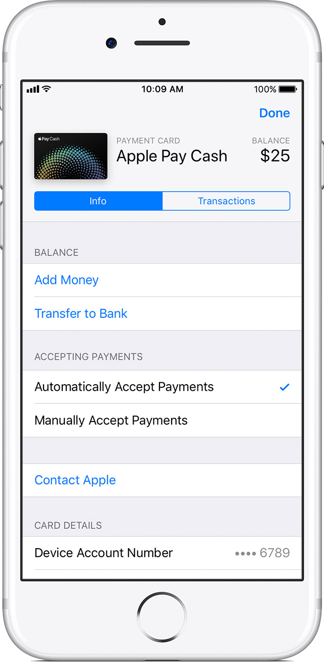 Manage your Apple Pay Cash account - Apple Support