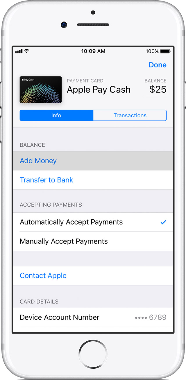 How to add credit card to apple cash information