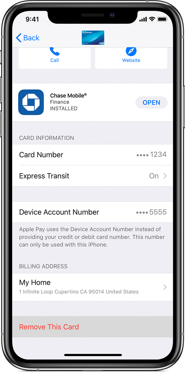 Manage The Cards That You Use With Apple Pay Apple Support