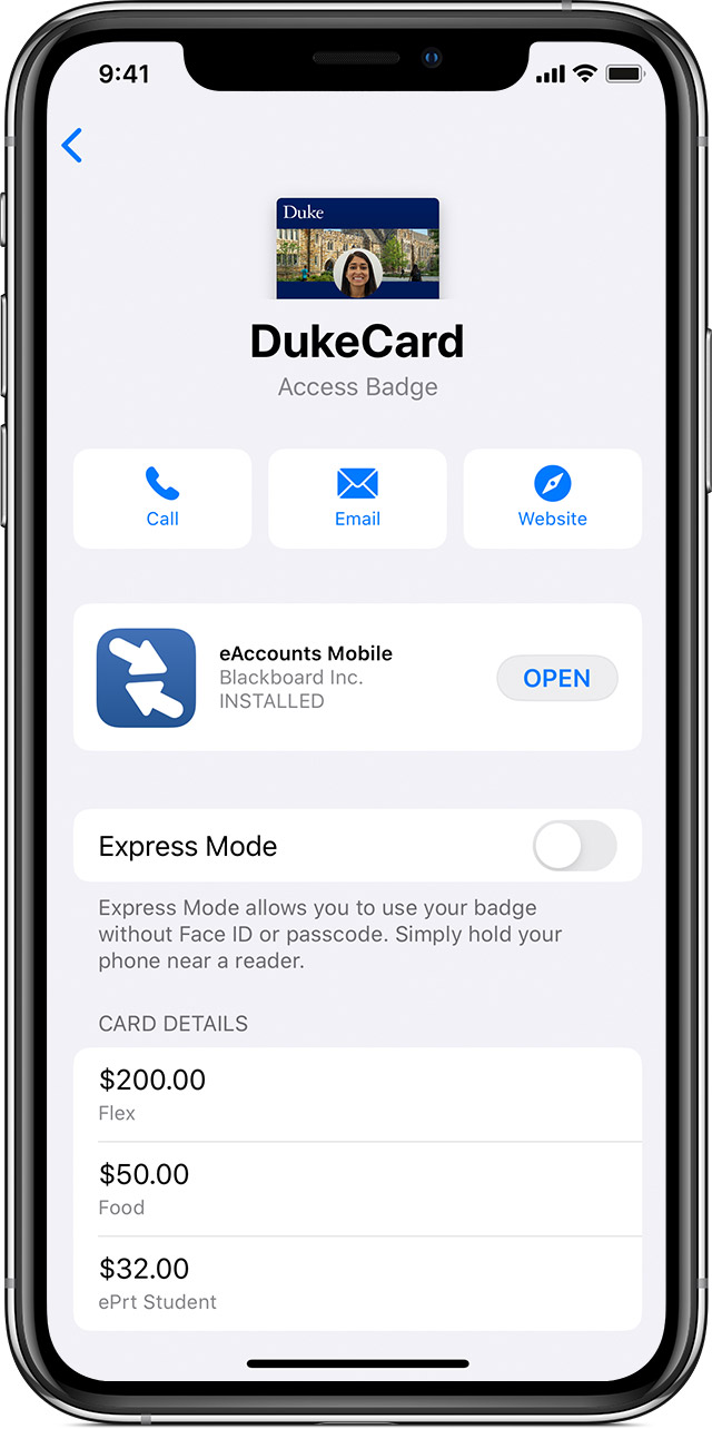 Use Student Id Cards In Wallet On Your Iphone Or Apple Watch Apple Support