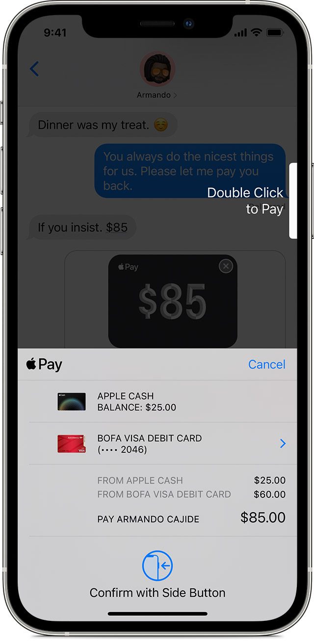 Send And Receive Money With Apple Pay Apple Support Al