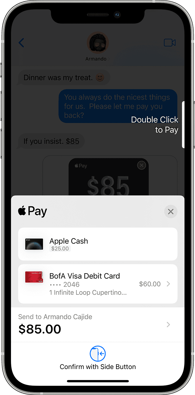 How to choose your payment method to use with Apple Pay