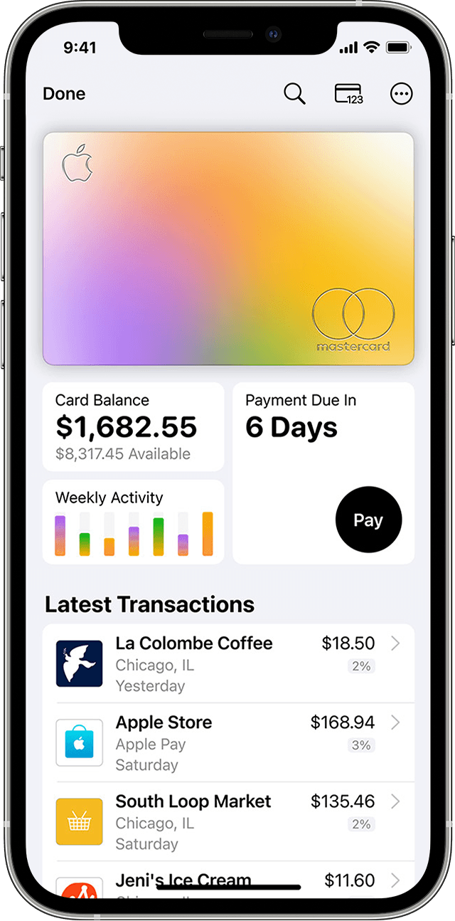 Check your Card Balance for Apple Card in the Wallet app