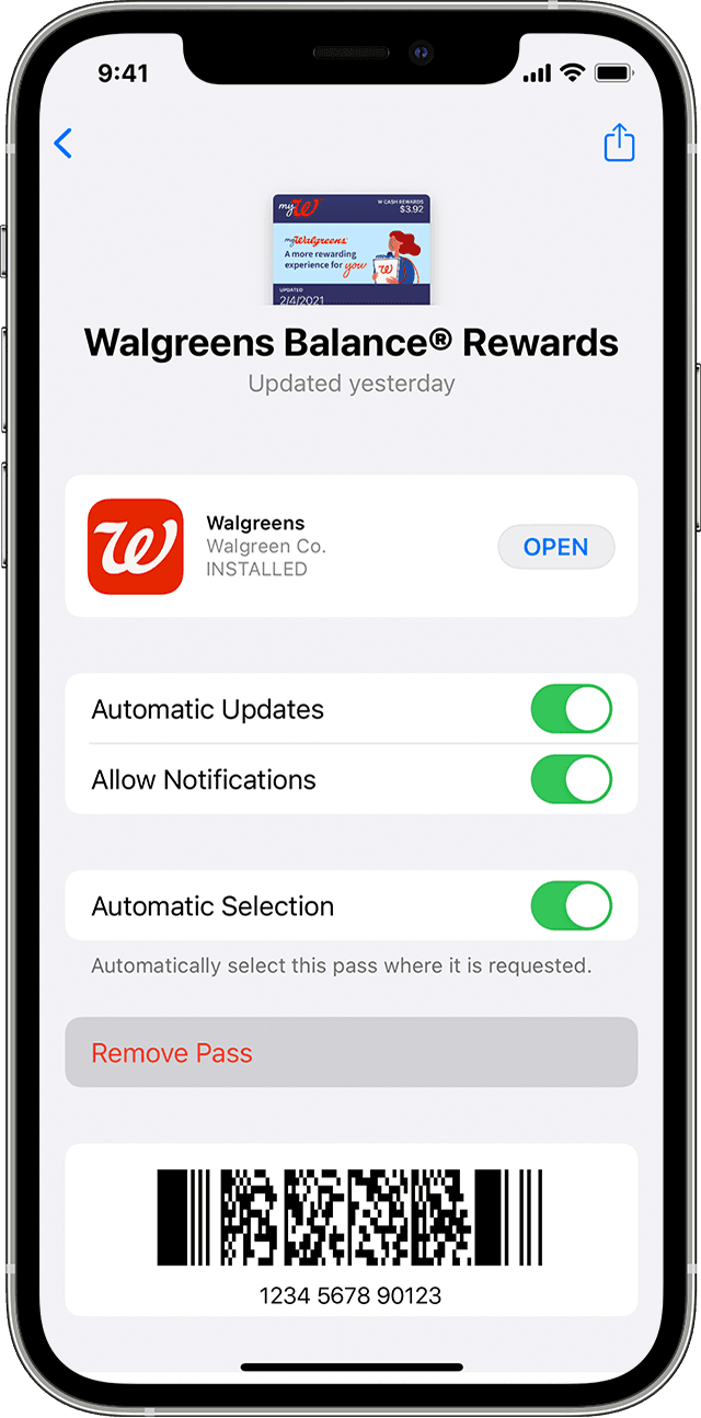 Remove passes from Apple Wallet - Apple Support