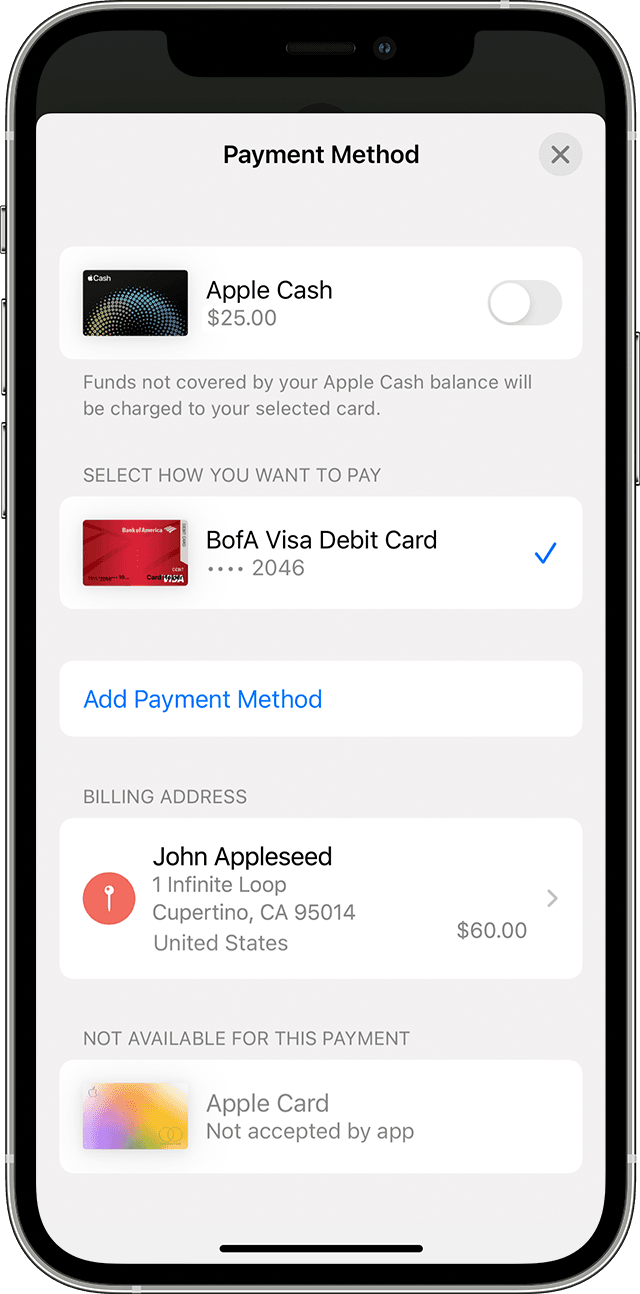 ios15 iphone12 pro wallet send apple cash payment debit only