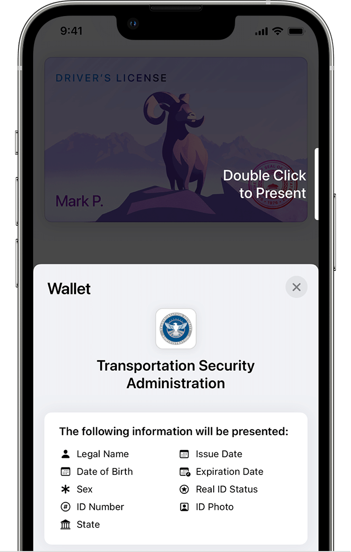 Present your driver's license or state ID from Apple Wallet - Apple Support