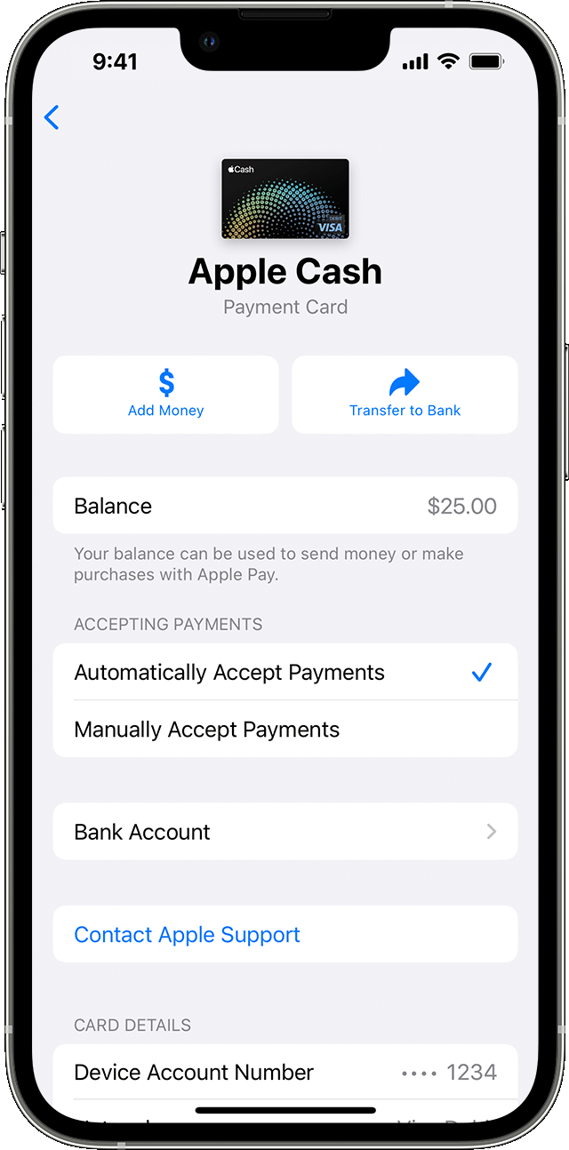 Add money to Apple Cash - Apple Support