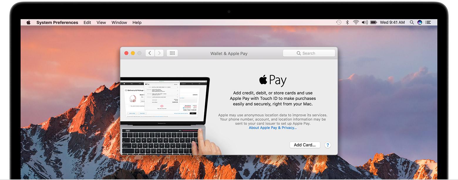 how to use apple pay on macbook