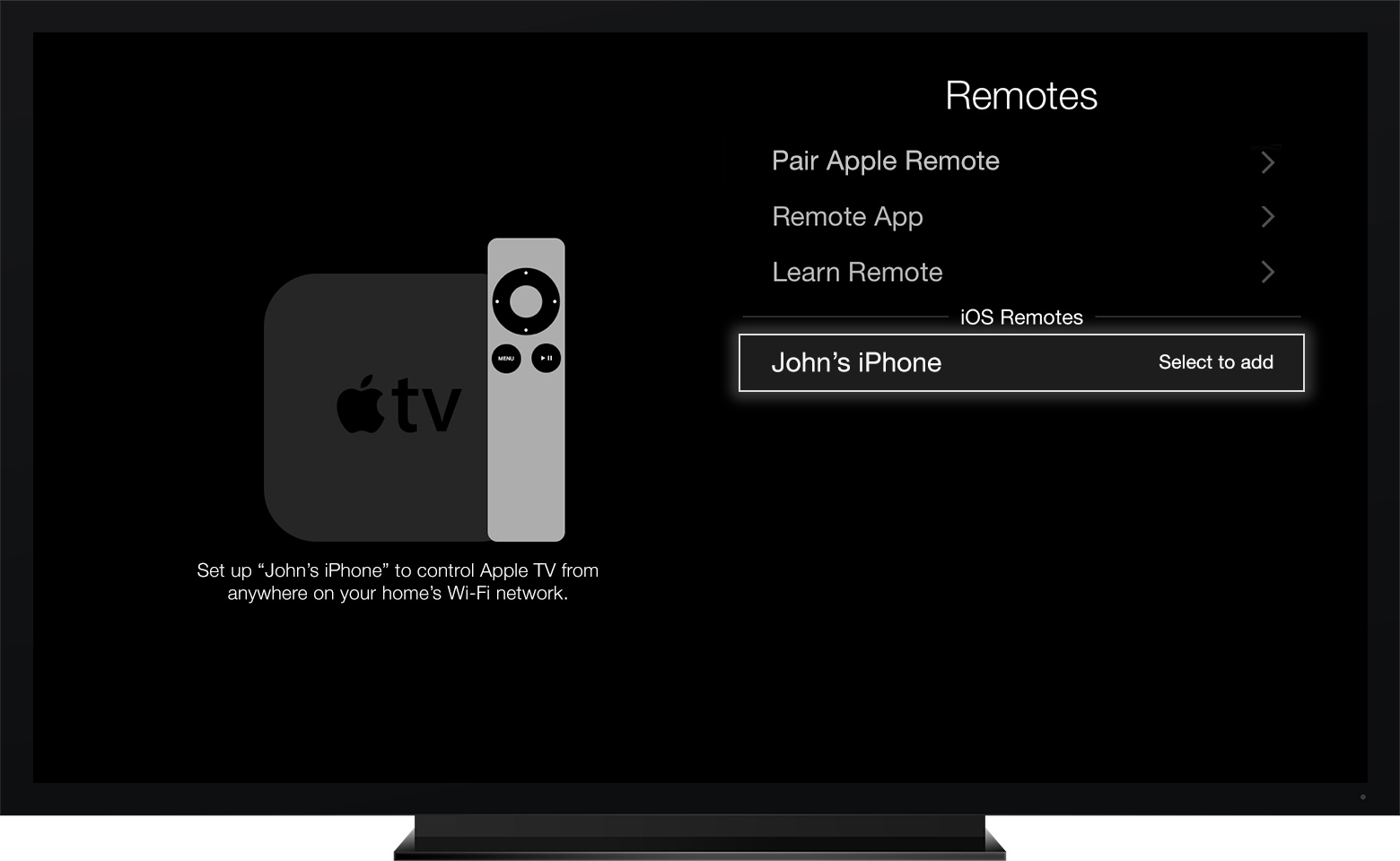 Set up the Apple TV Remote app - Apple Support