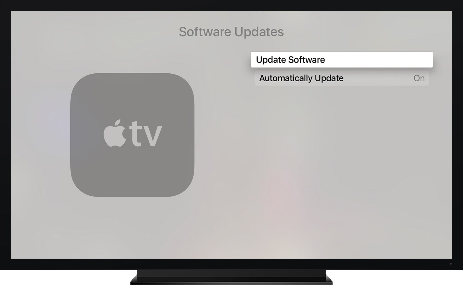 Update the software on your Apple TV Apple Support