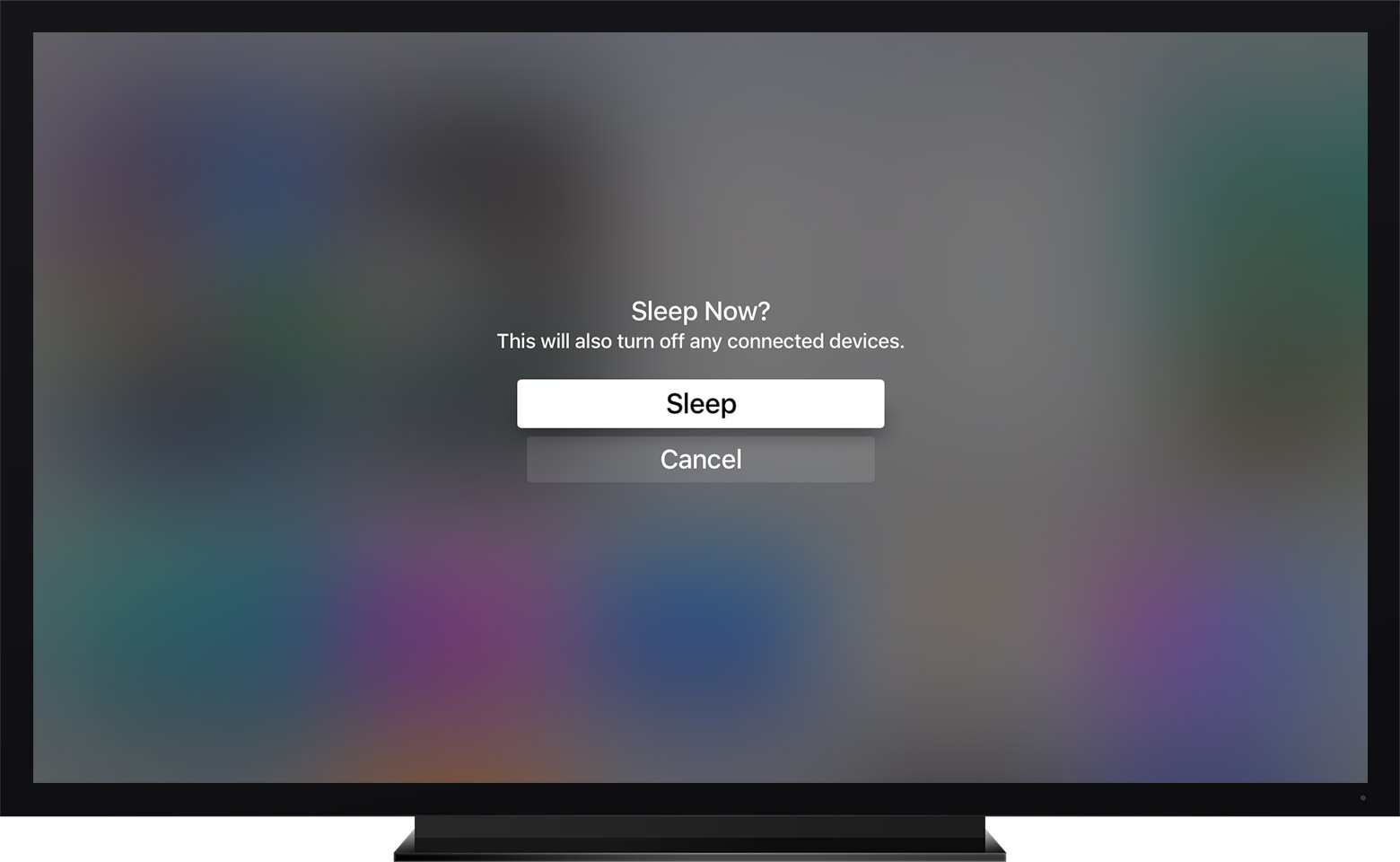 Put your Apple TV in sleep mode Apple Support