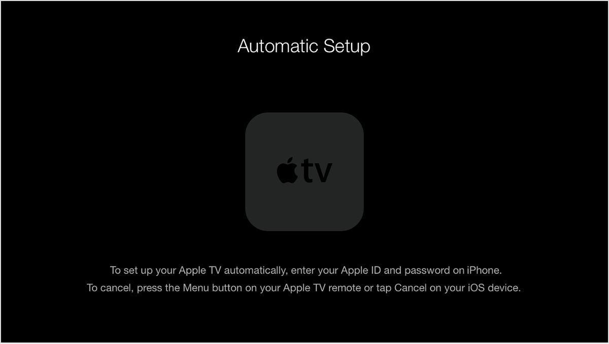 Set up Apple TV without Remote - Apple Community