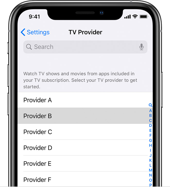 Sign in with your TV provider on iPhone, iPad, or iPod touch - Apple Support (IL)