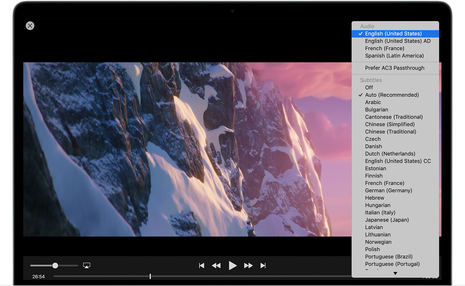 turn off subtitles in mplayer osx extended