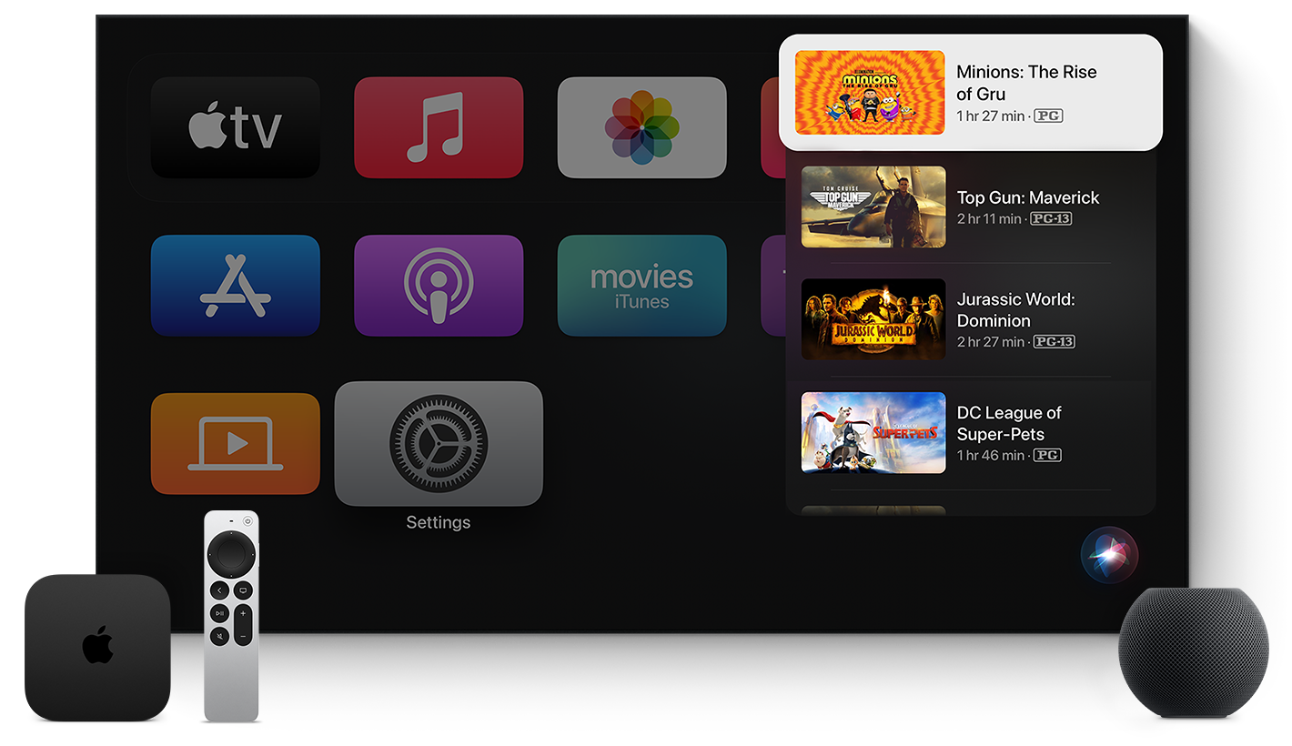 Use Siri on your Apple TV - Apple Support