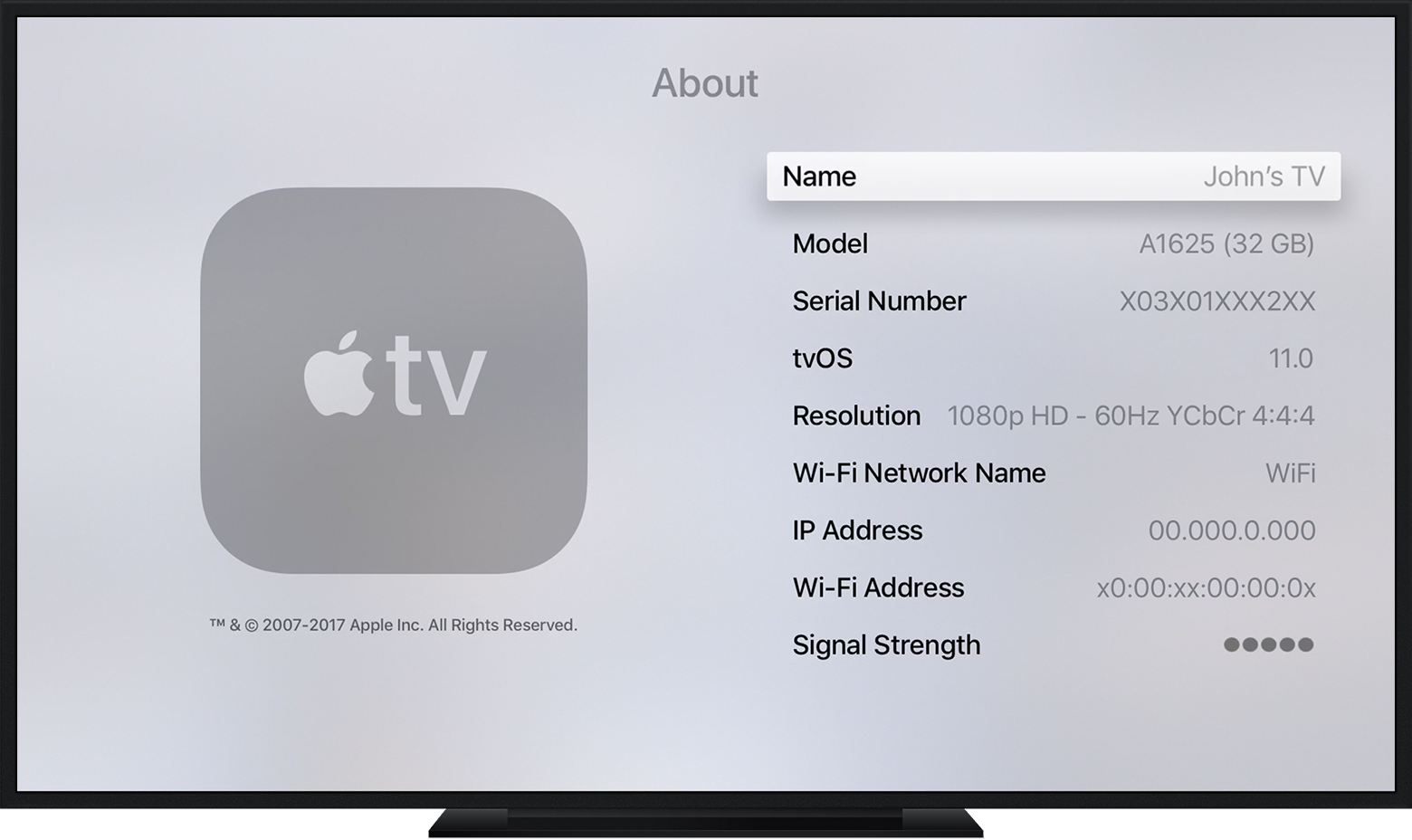 apple tv current generation