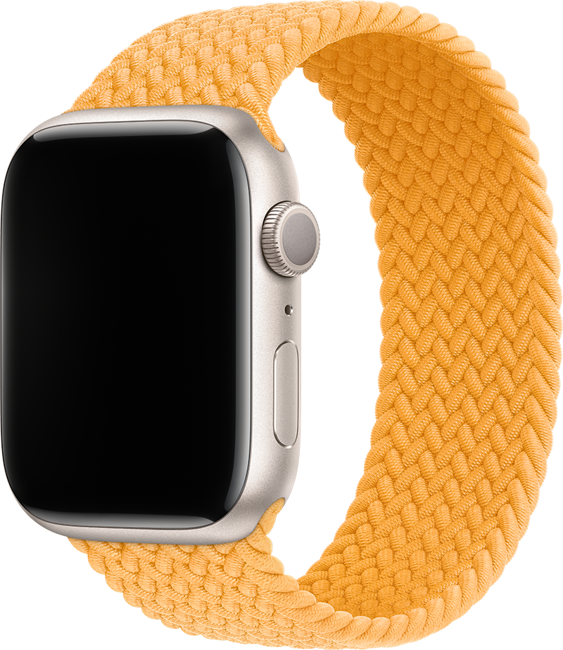Apple Watch com pulseira loop solo trançada