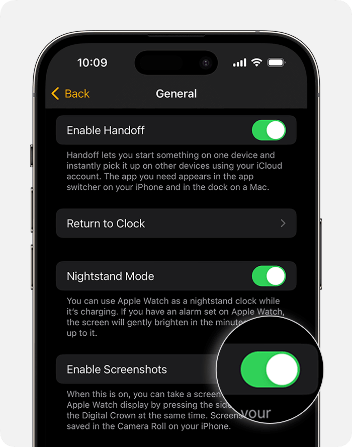 General Settings on iPhone.
