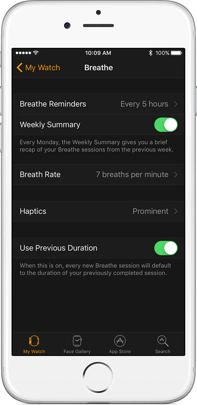 Use the Breathe app Apple Support