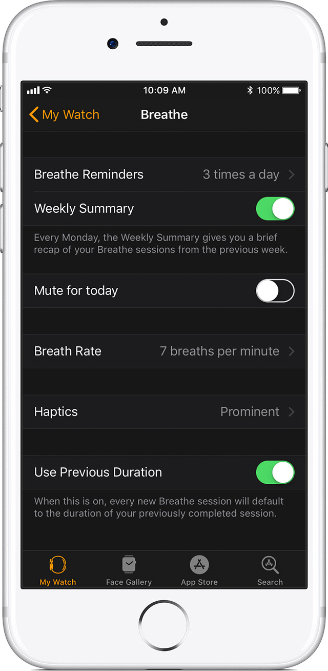 Use the Breathe app Apple Support