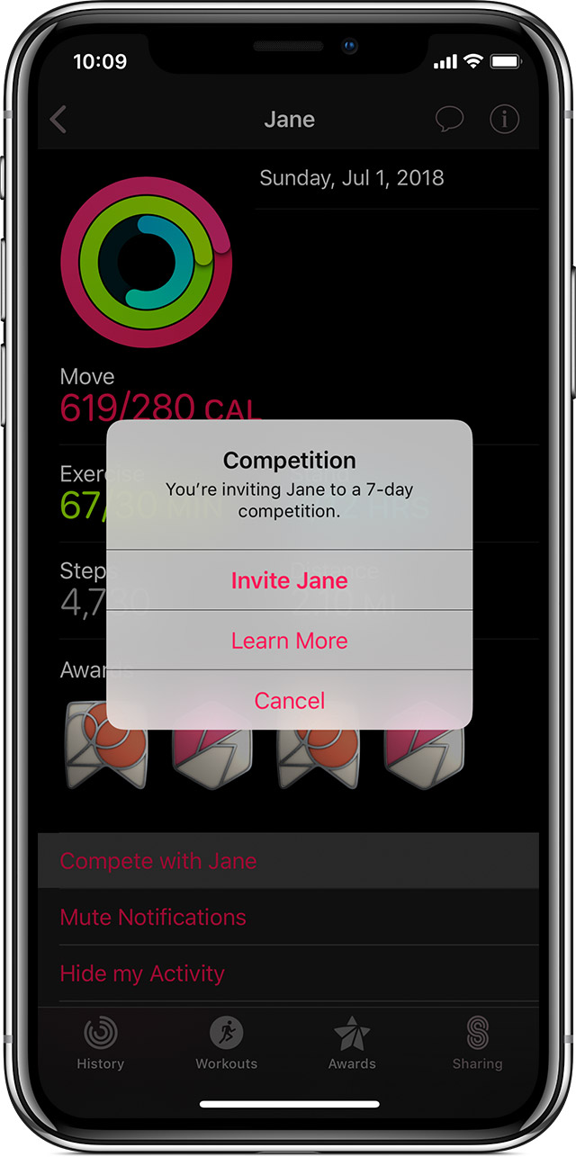 Share Your Activity And Compete With Friends With Your Apple Watch ...