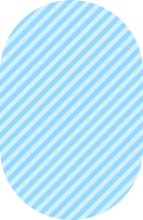 Forma oval azul-clara