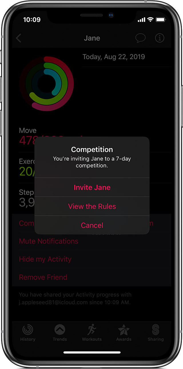 Share your Activity and compete with friends with your Apple Watch - Apple  Support
