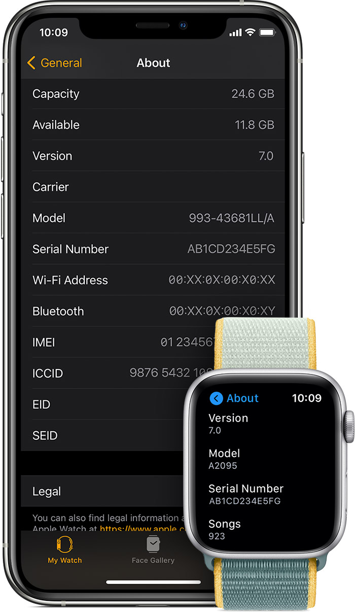 Find Serial Number for Apple Watch