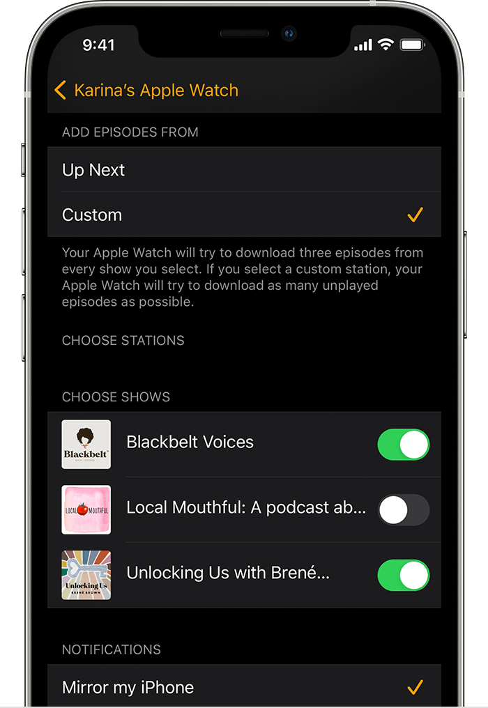 Listen To Music Podcasts And Audiobooks On Your Apple Watch Apple Support Au